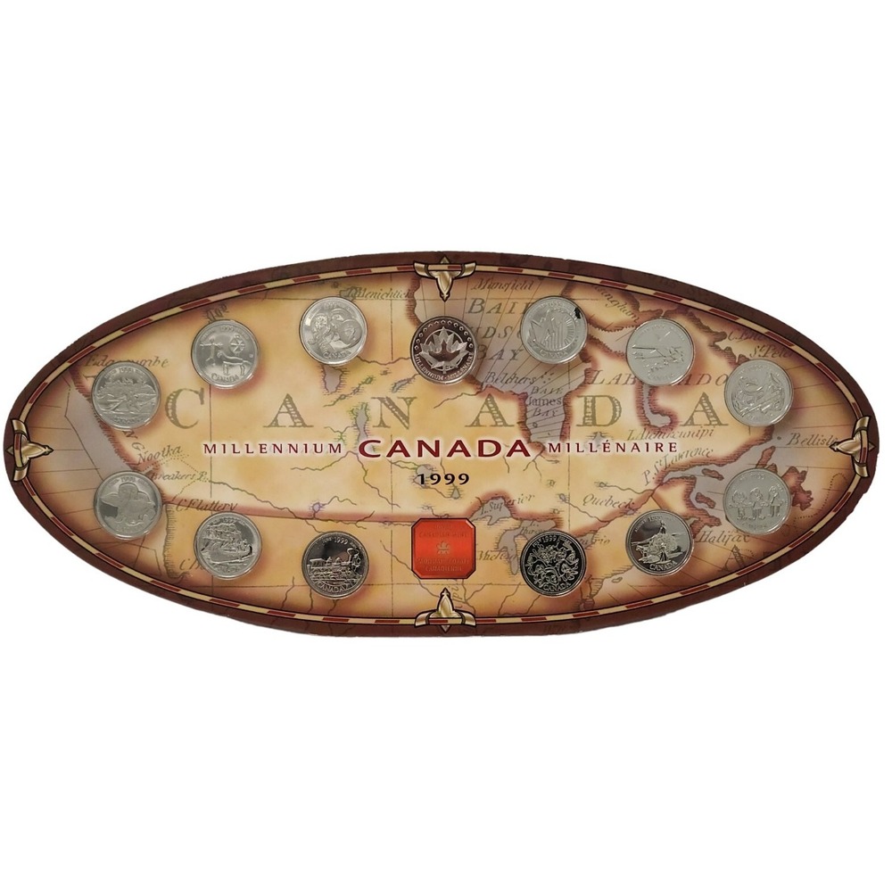 1999 Canada‎ Millenium Quarter 13 Coin Set Collection